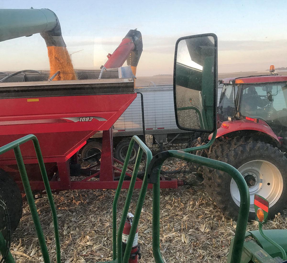 Marlin Laverman in Northwest Iowa harvest