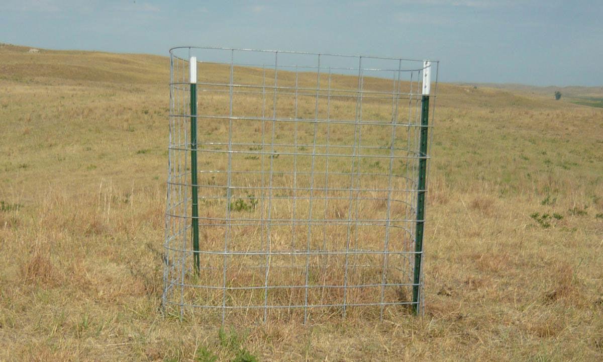 Pasture measuring enclosure