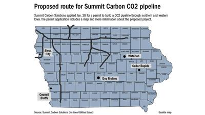 Summit Carbon pipeline map