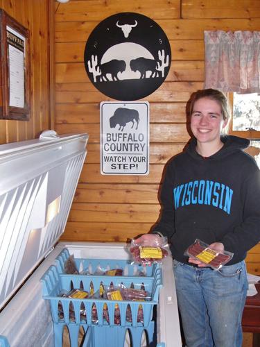 Melissa Maass in on-farm store