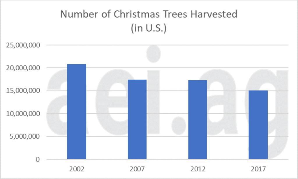Christmastreefarm numbers decline Crops