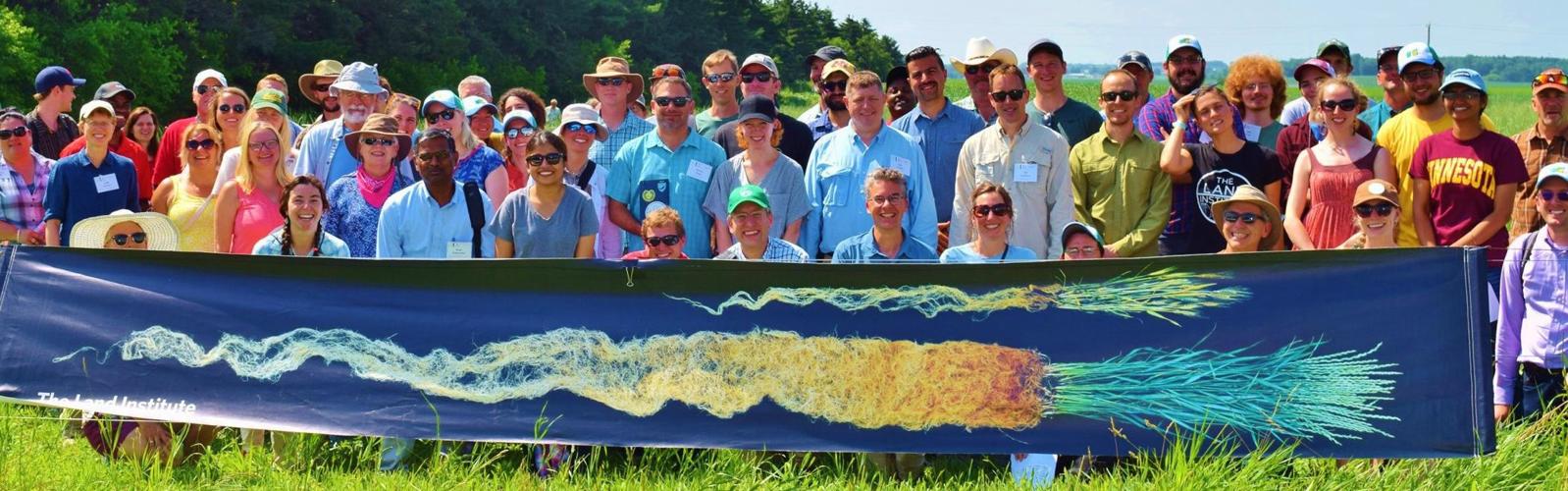 International Kernza Conference field day attendees