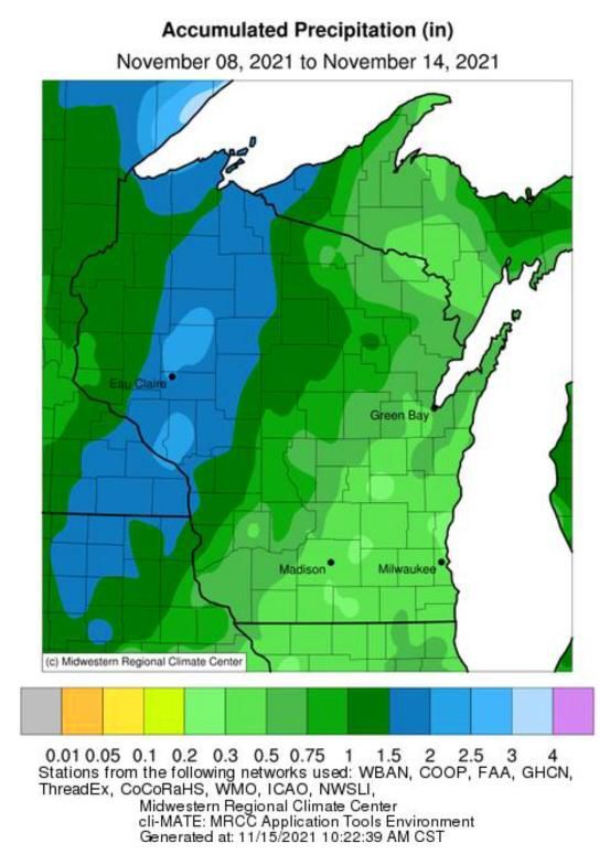 Accumulated precipitation