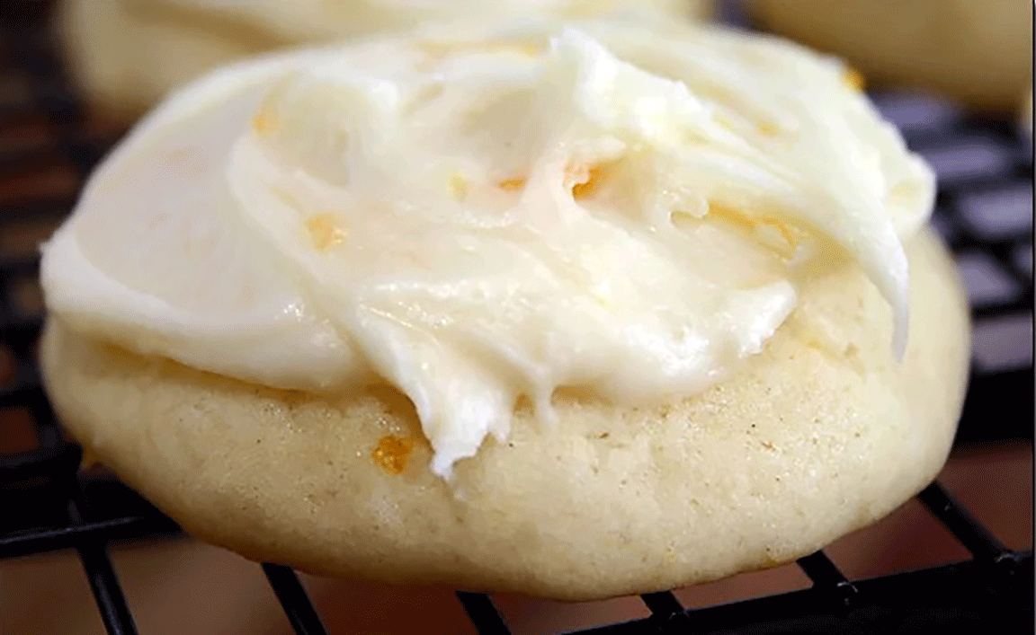Frosted Orange Drop Cookies