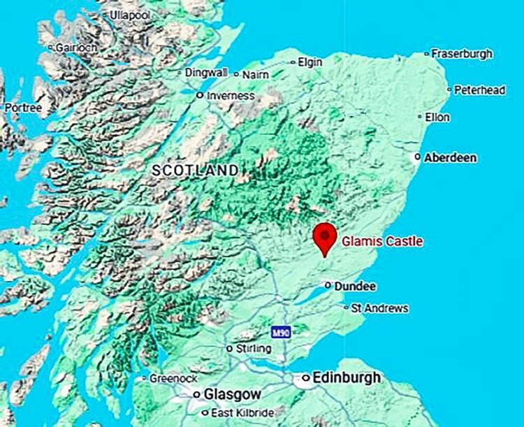 Glamis Castle map