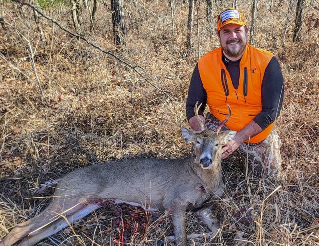 Tim Rittmeyer with deer