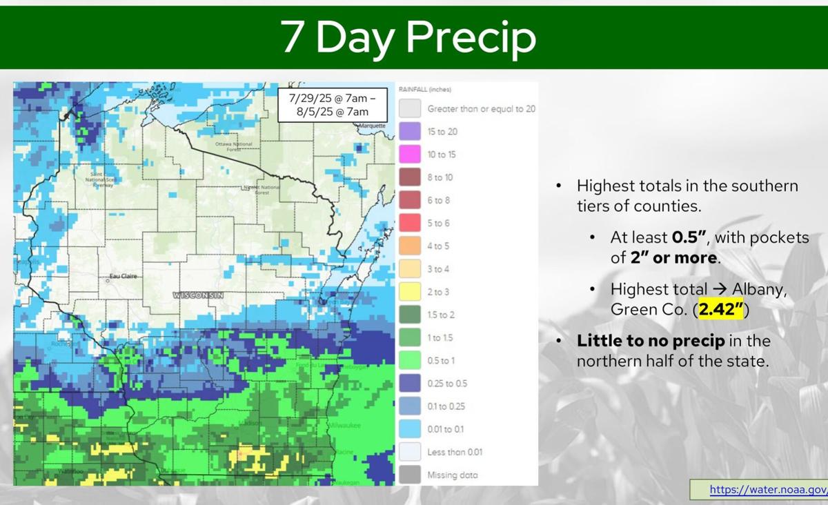 Seven day precipitation