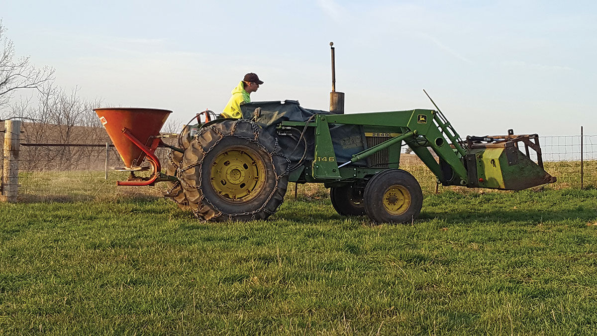 Fertilizing pastures