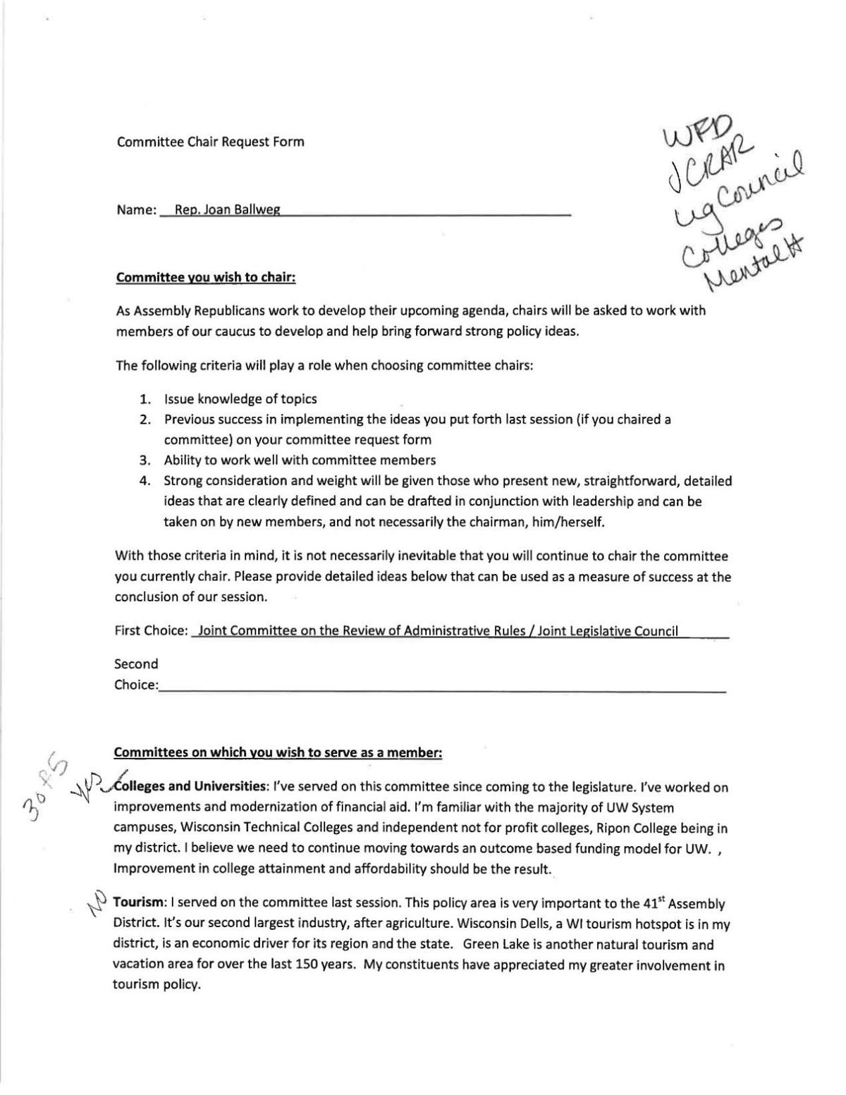 Read GOP legislator 'term papers'