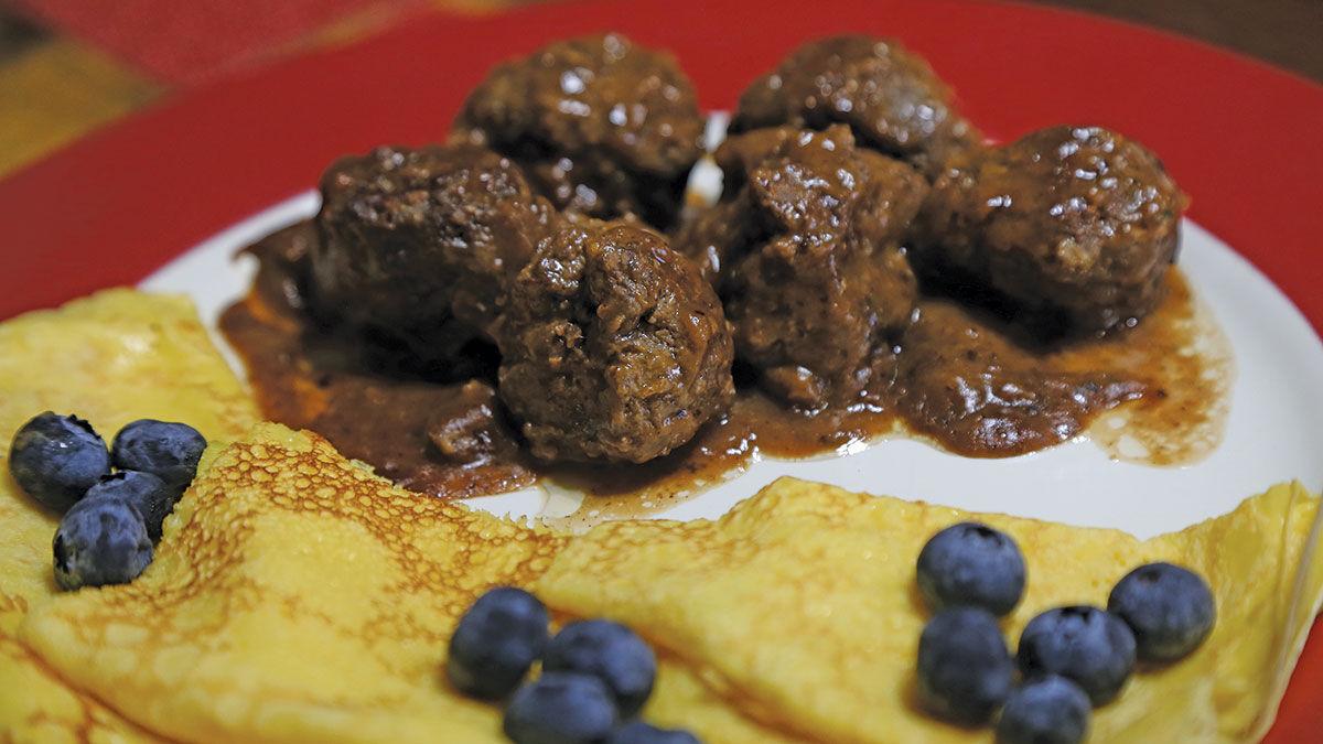 Swedish Pancakes and Meatballs