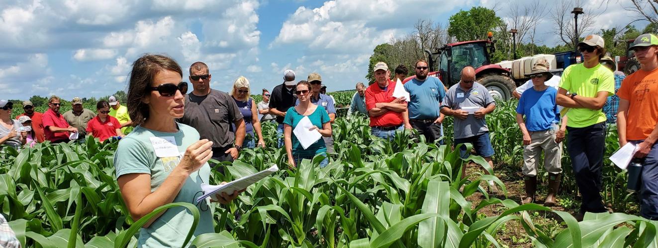 Eric Silva at Milwaukee River Watershed Clean Farm Families field day