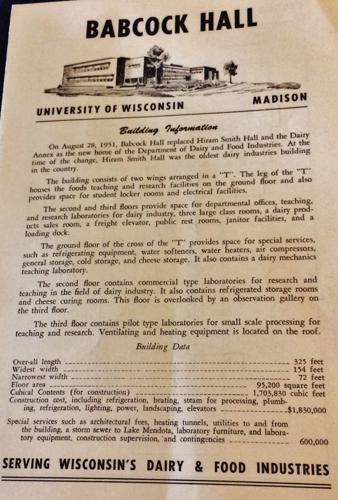 1951 Babcock Hall opening flyer