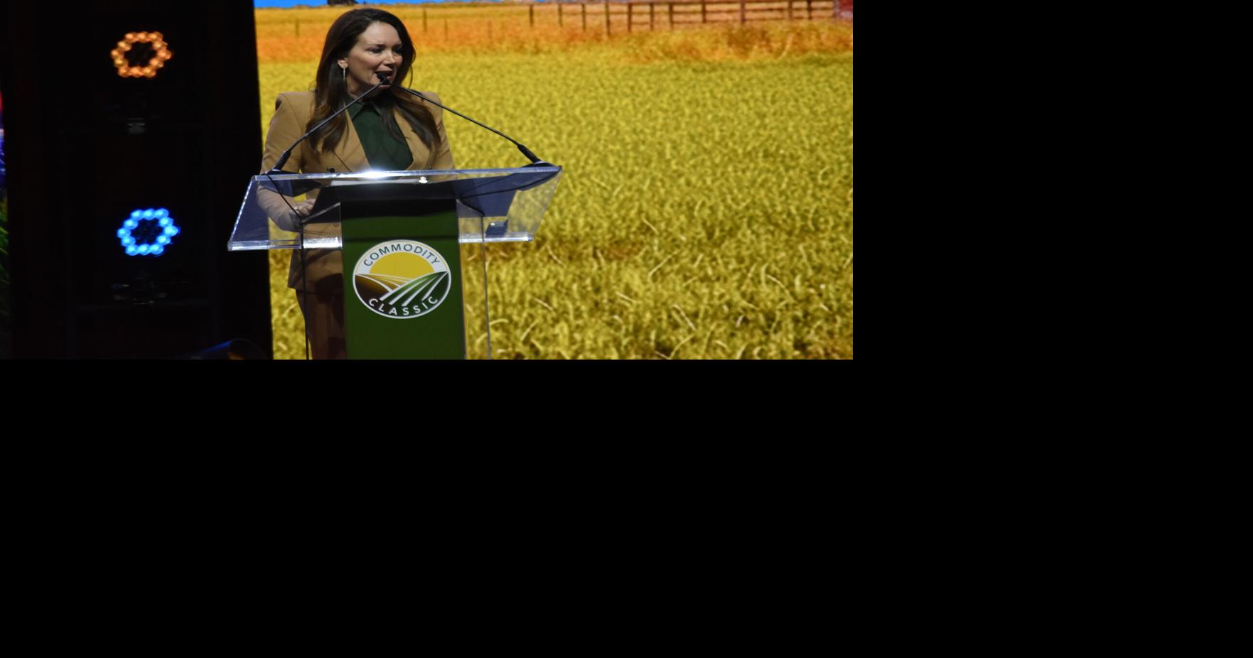 Rollins highlights trade, farm policy progress during Commodity Classic general session