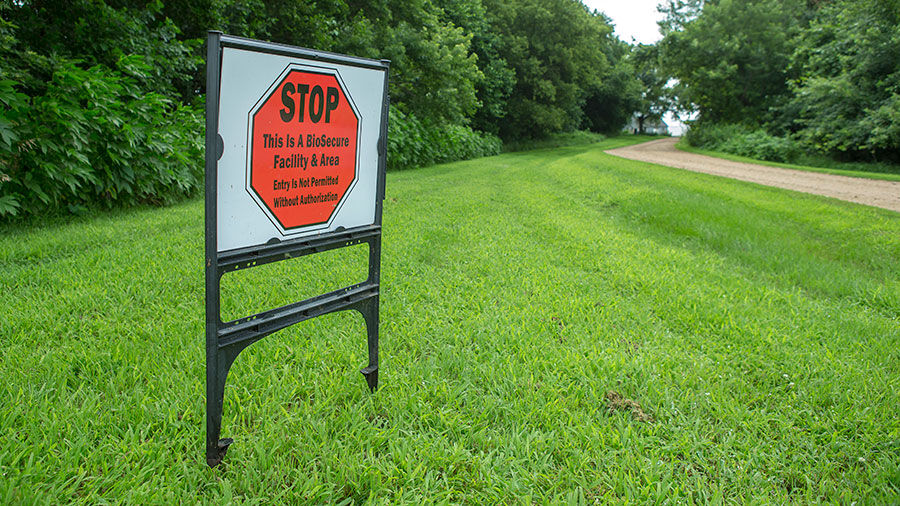 Biosecurity sign