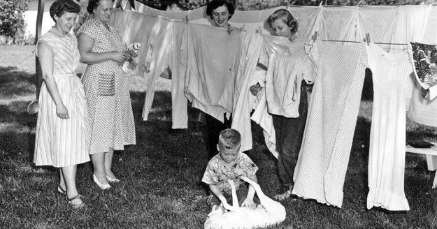 Winter weather didn’t put clothesline out of use