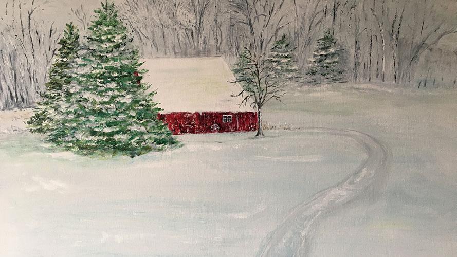 A painting Darlene Von Weihe completed
