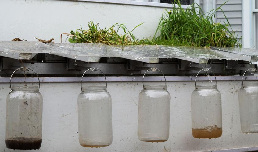 Rainfall simulator jars