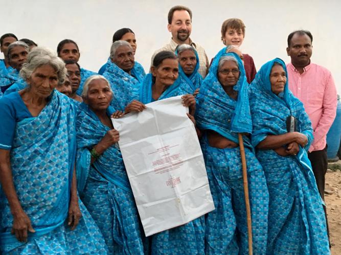 Widows hold onto bag