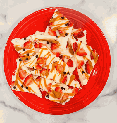 frozen yogurt bark