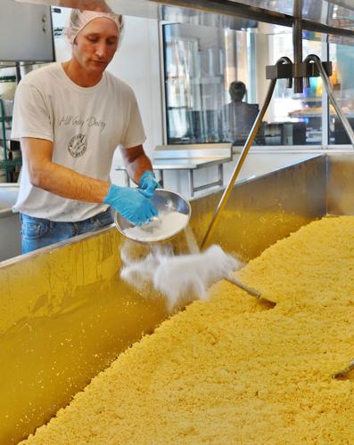 Ron Henningfeld adds a carefully measured amount of salt