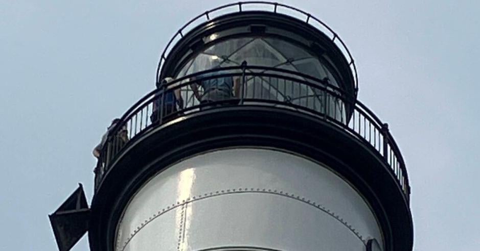 Chris Hardie on lighthouse