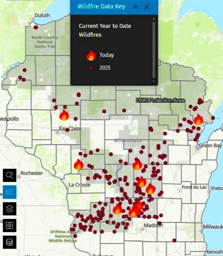 Wisconsin fires