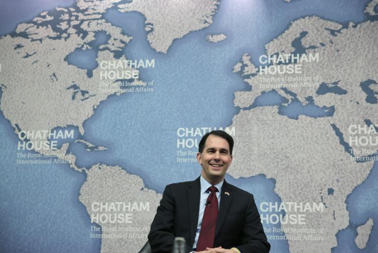 Gov. Scott Walker criticized for Canadian wall comment