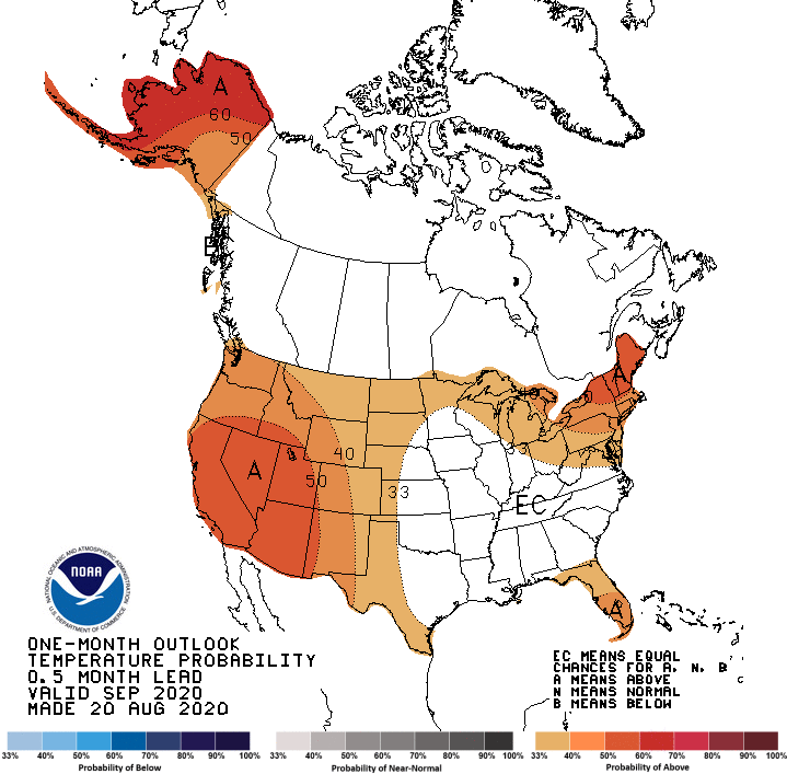 Warm weather predicted for September