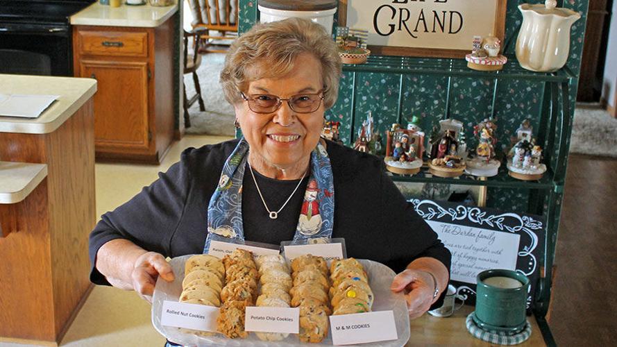 Cheryl Durdan with cookies