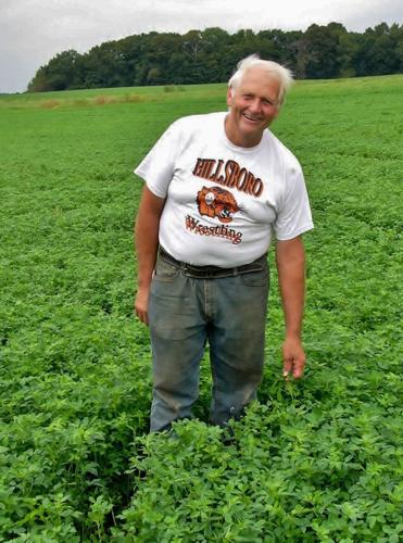 Jim Mlsna in alfalfa