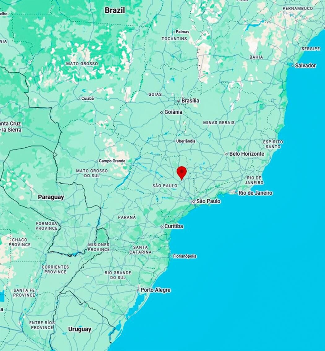 Map of DESCALVADO, Sao Paulo, Brazil