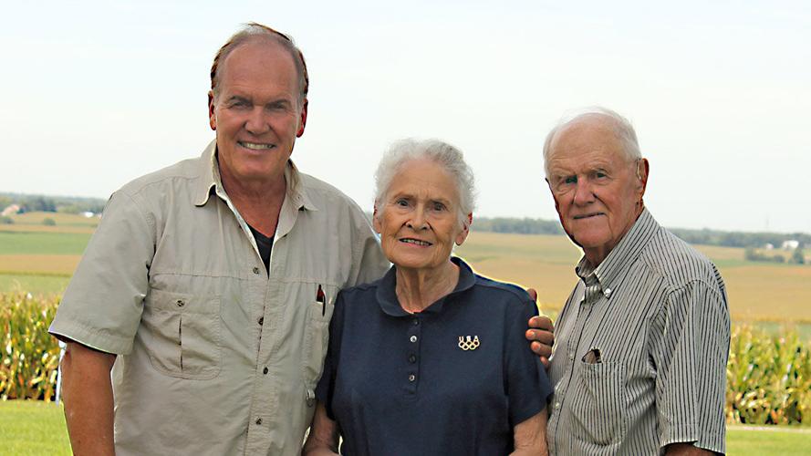 Craig Virgin, pictured with his parents