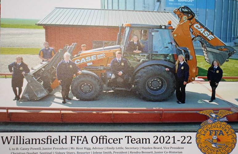 Officers and FFA team