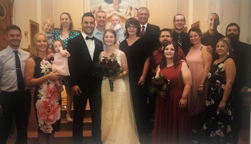 The Chisholms and Lamberts gathered for Anna’s wedding.
