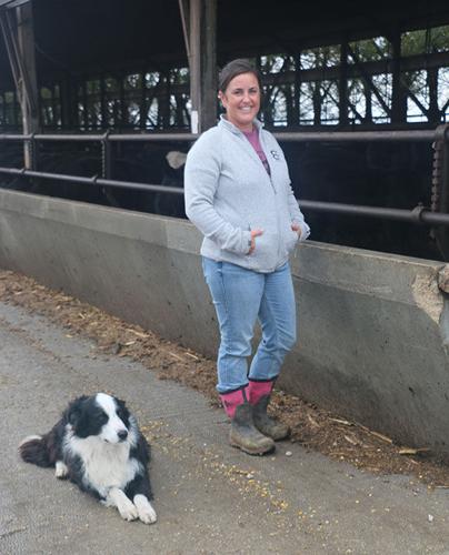 Kellie Blair with dog