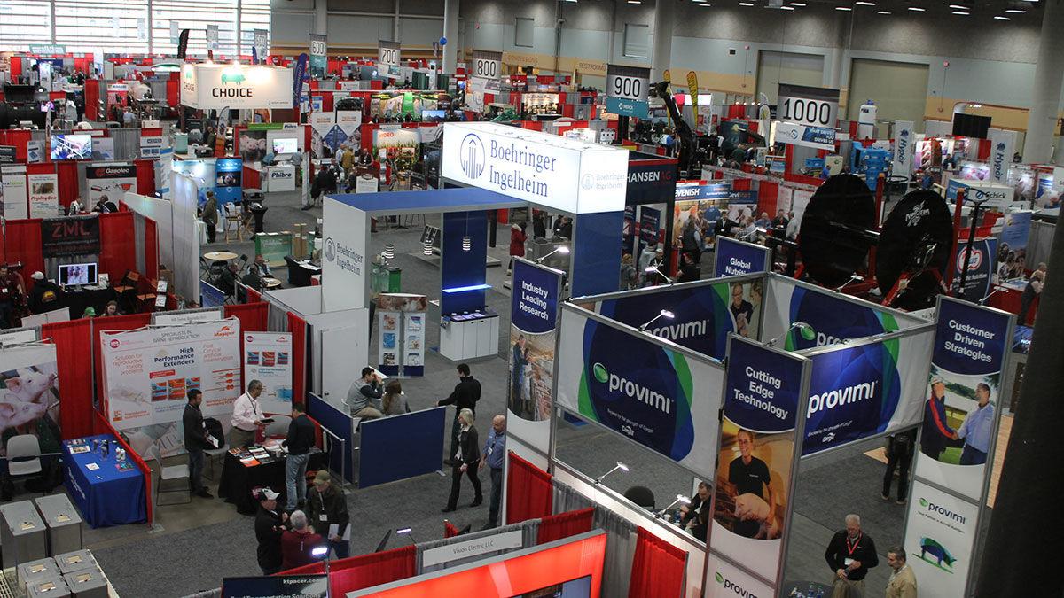 trade show at the Iowa Pork Congress