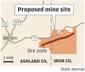 Proposed mine site