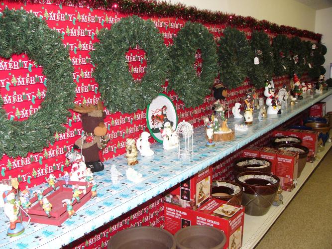 Gift shop with Christmas items
