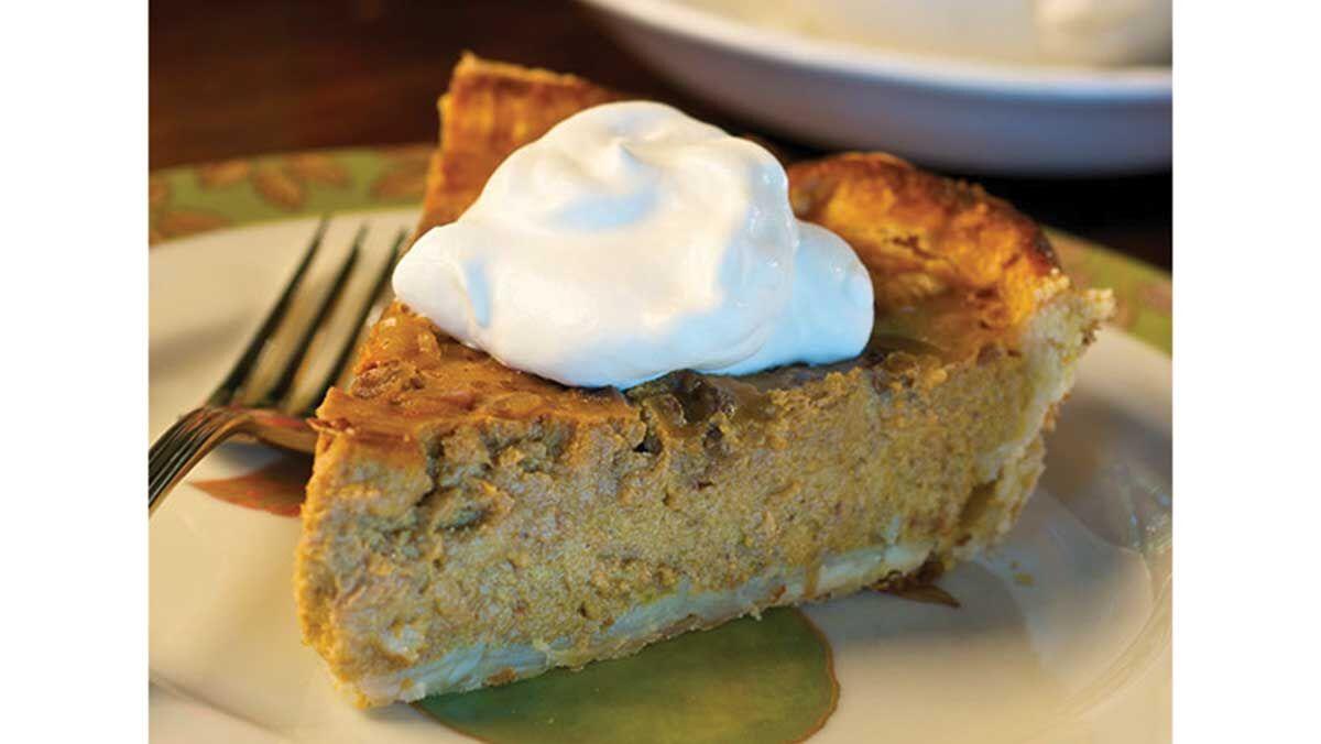 Pumpkin Black Walnut Pie