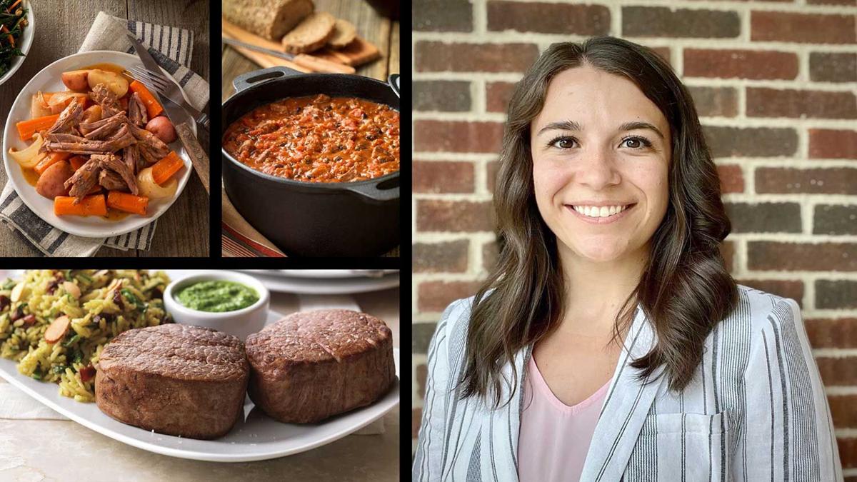 Sydney Thummel with beef