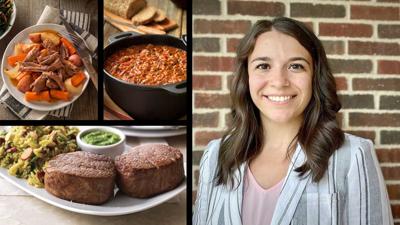 Sydney Thummel with beef