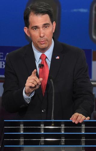 Gov. Scott Walker makes his point at second GOP debate