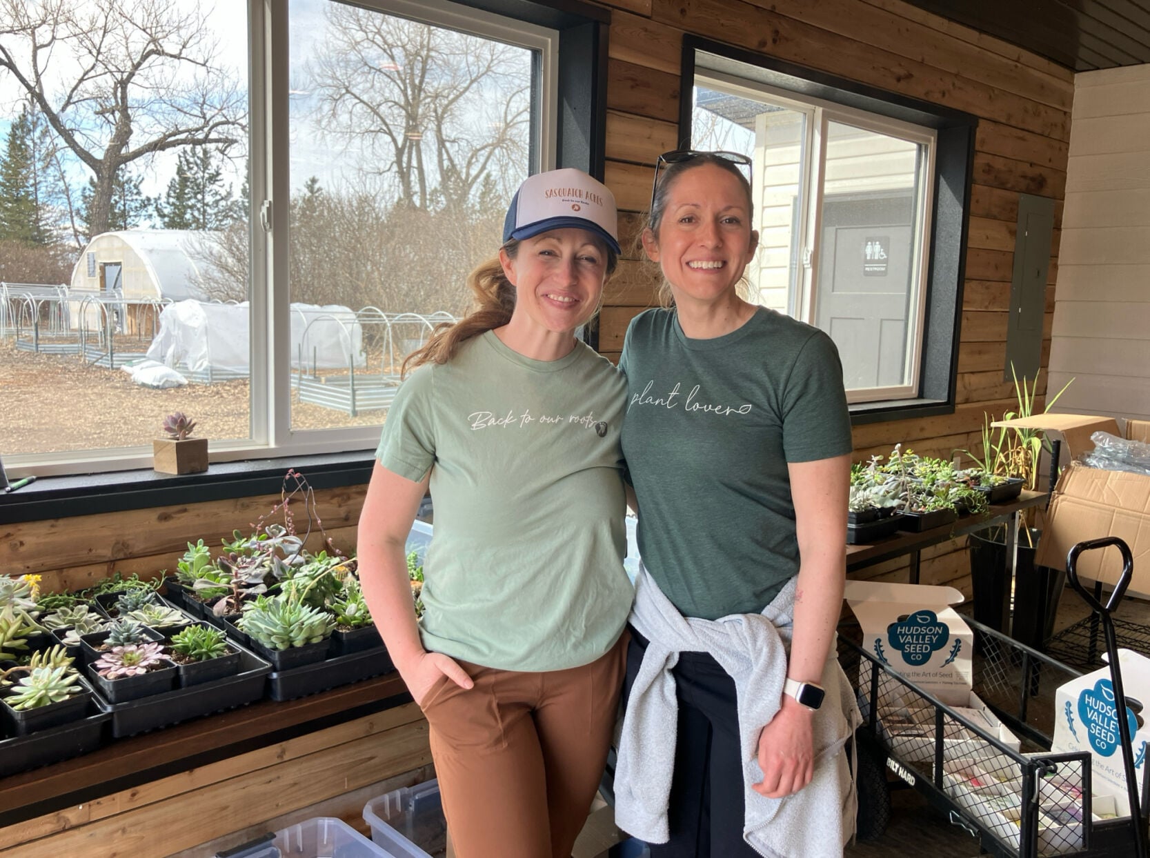 Inside the farmstand
