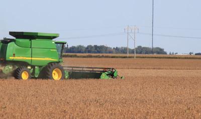 Minnesota soybean harvest 2016
