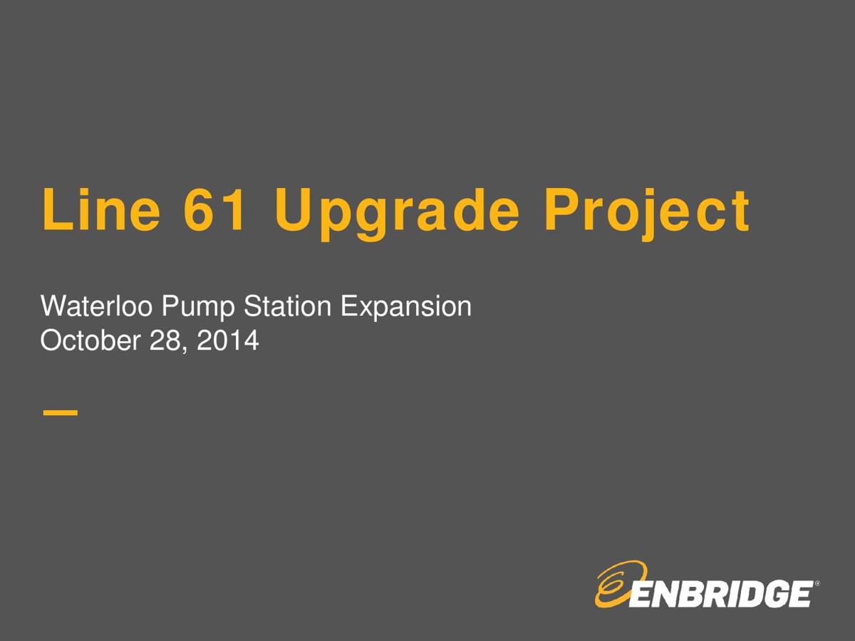 Enbridge Line 61 presentation