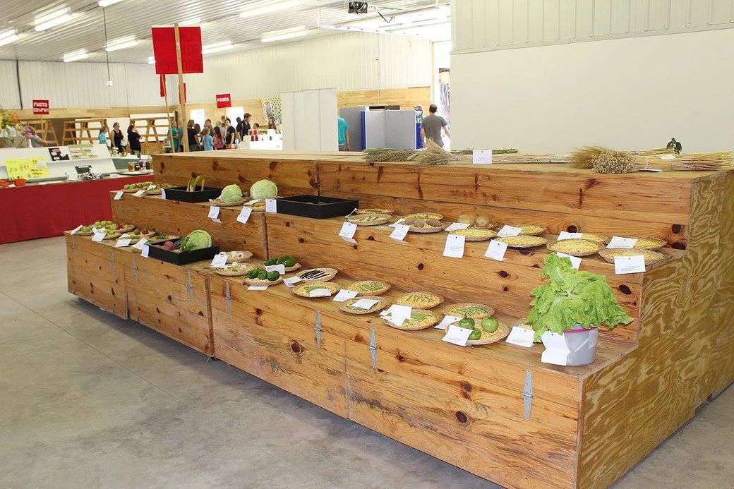 Veggies on display -- Washburn County Fair