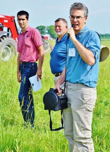 Valentin Picasso at Kernza field day