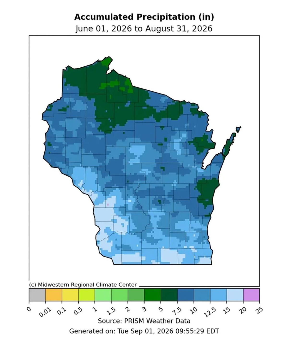 Summer precip