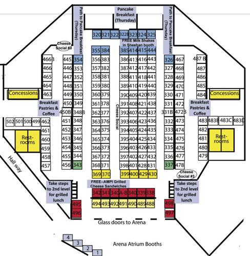Central Plains Dairy Expo Arena map
