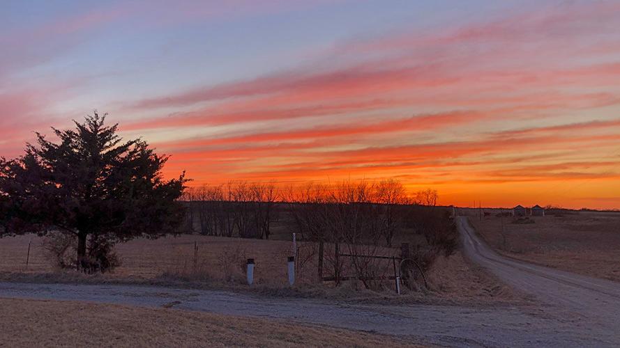Rural Missouri sunset